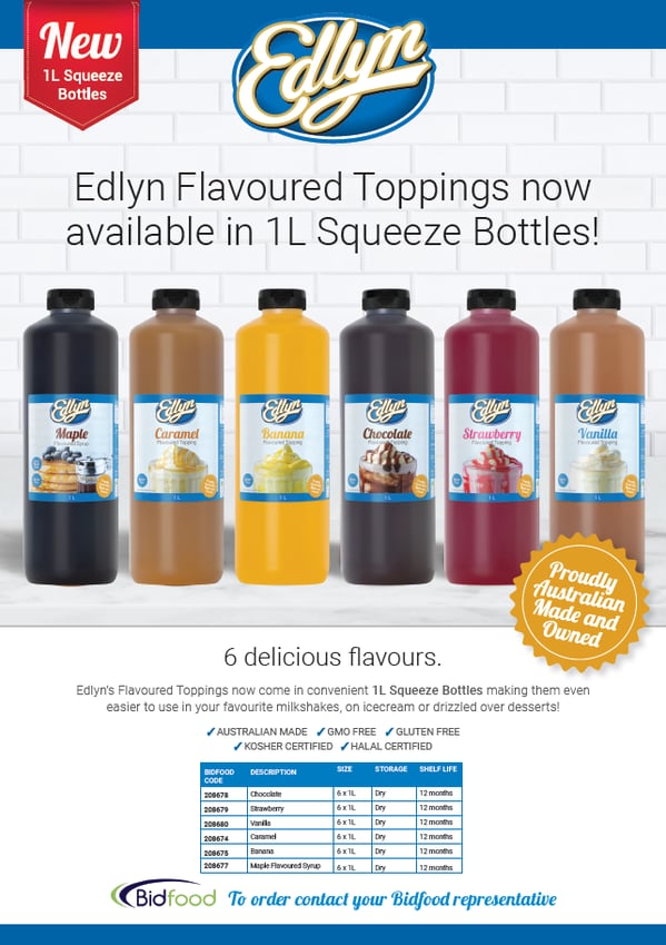 Edlyn Bidfood squeeze bottles