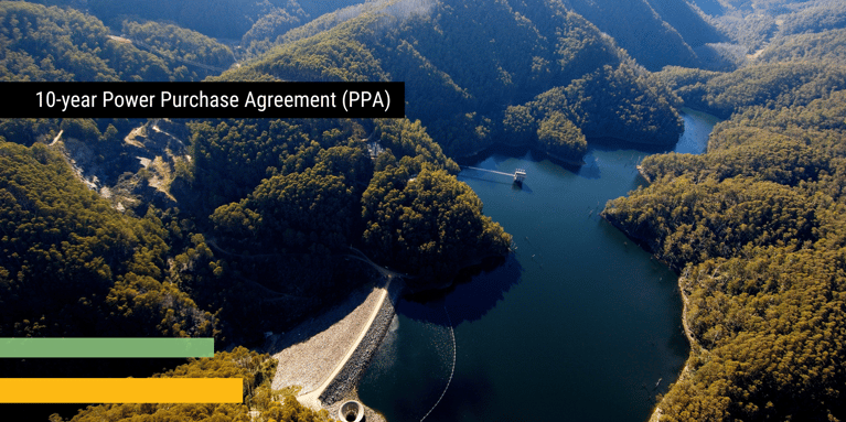 Procurement Australia facilitates a 10-year Power Purchase Agreement (PPA) with Snowy Hydro, through Red Energy in New South Wales
