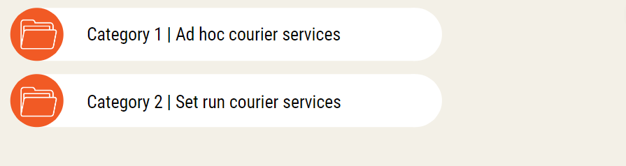 Courier Services Contract Category