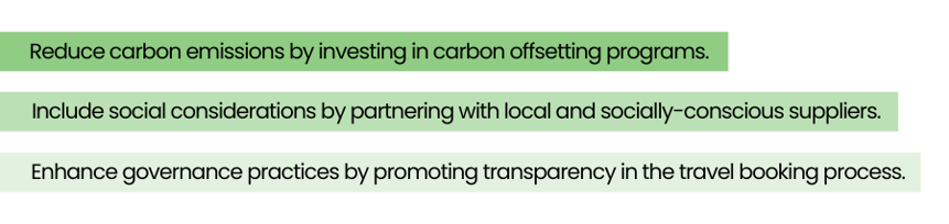Reduce carbon emissions by investing in carbon offsetting programs.