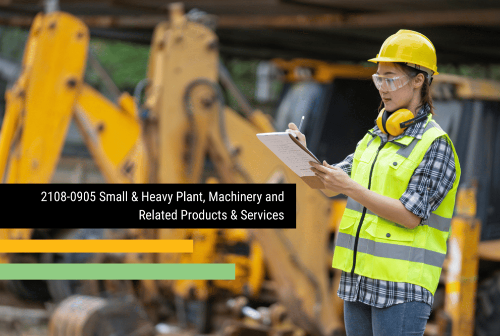 Contract Extension: 2108/0905 — Small & Heavy Plant, Machinery and Related Products & Services