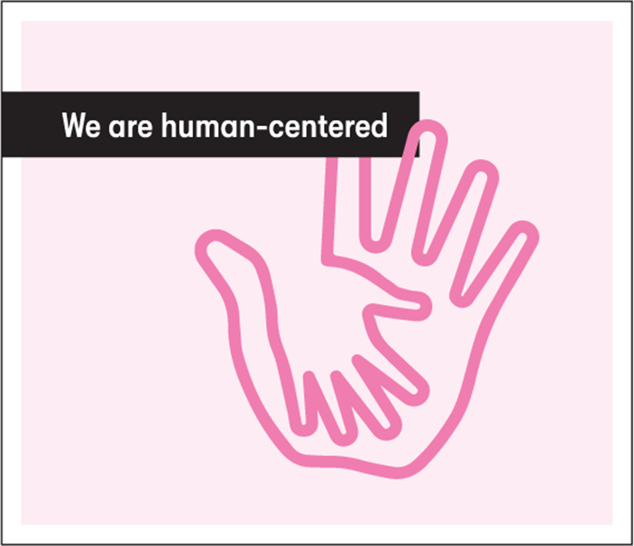 We are human-centered We are human-centered