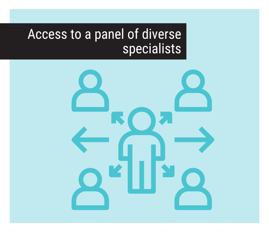 Information Technology  Access to a panel of diverse specialist Value Prop 5